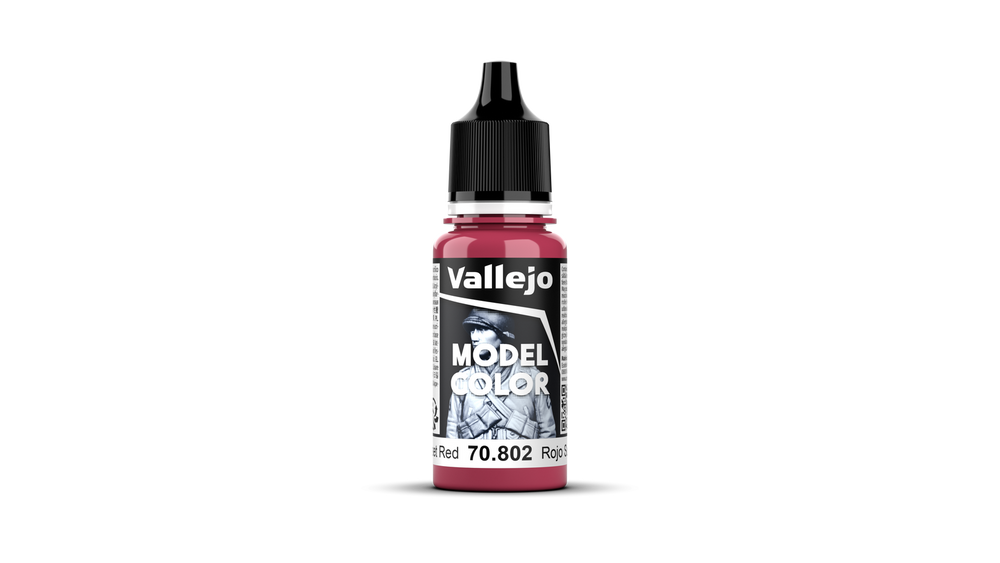 Vallejo Model Color: #045 - Sunset Red - 18 ml Matt Acrylic Paint