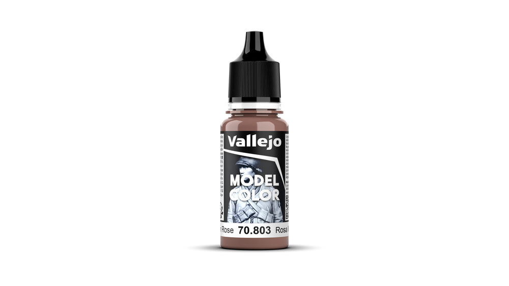 Vallejo Model Color: #010 - Brown Rose - 18 ml Matt Acrylic Paint
