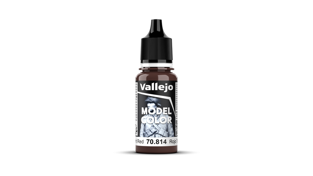 Vallejo Model Color: #163 - Burnt Red - 18 ml Matt Acrylic Paint