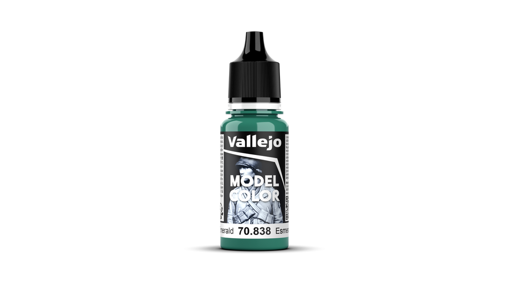 Vallejo Model Color: #075 - Emerald - 18 ml Matt Acrylic Paint
