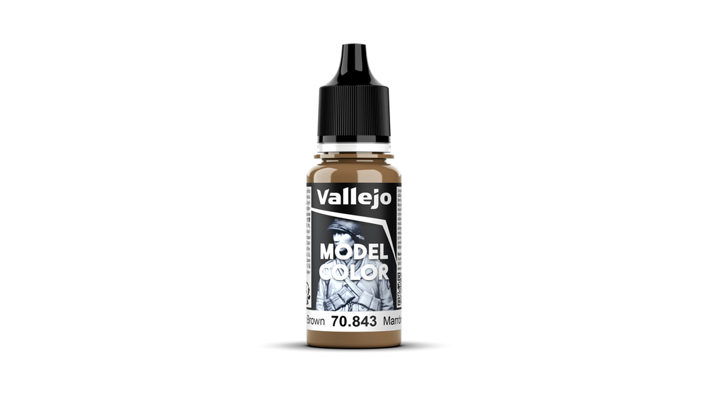 Vallejo Model Color: #014 - Cork Brown - 18 ml Matt Acrylic Paint