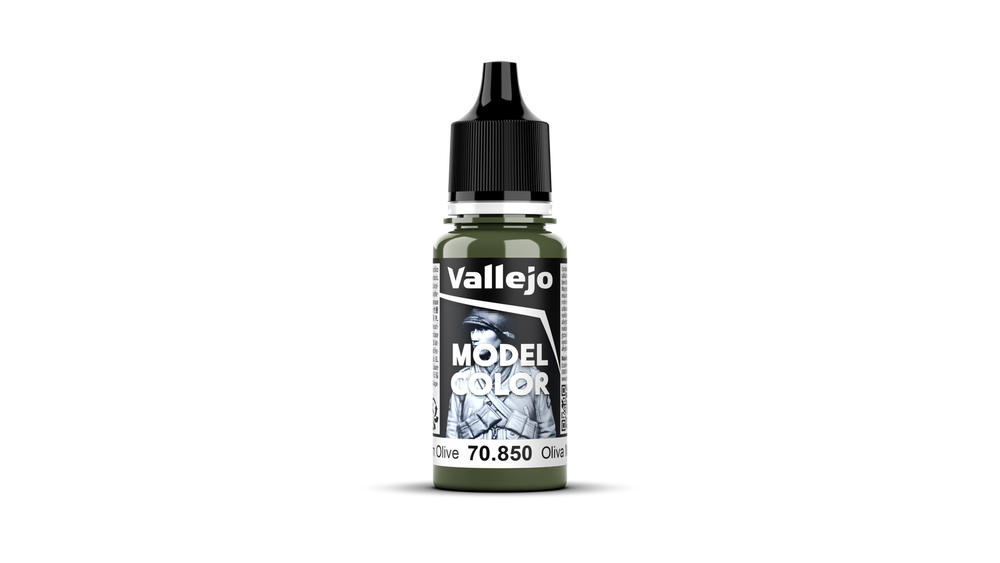 Vallejo Model Color: #094 - Medium Olive - 18 ml Matt Acrylic Paint