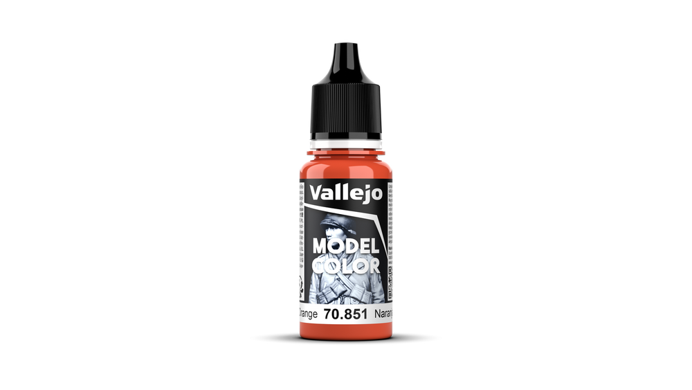 Vallejo Model Color: #030 - Bright Orange - 18 ml Matt Acrylic Paint