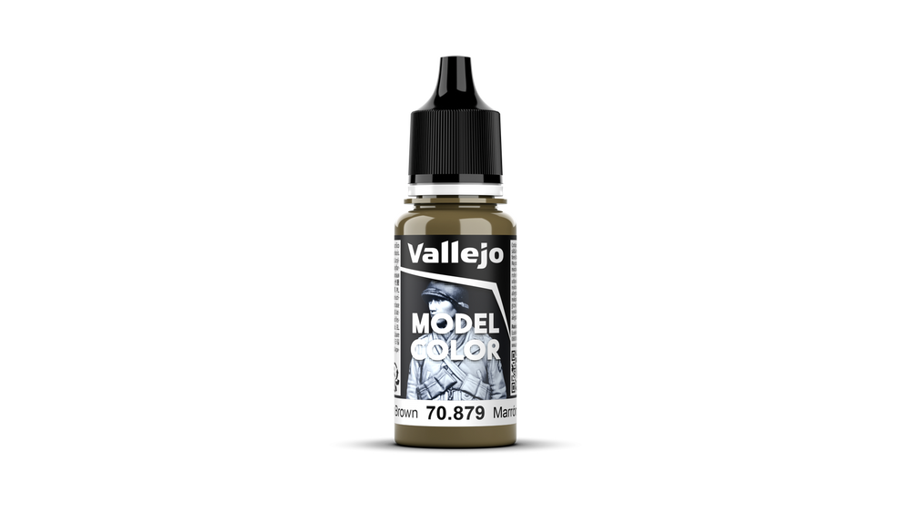 Vallejo Model Color: #127 - Green Brown - 18 ml Matt Acrylic Paint
