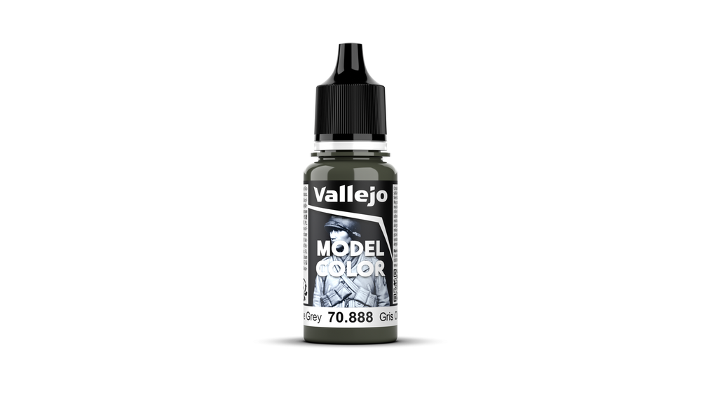 Vallejo Model Color: #107 - Olive Grey - 18 ml Matt Acrylic Paint