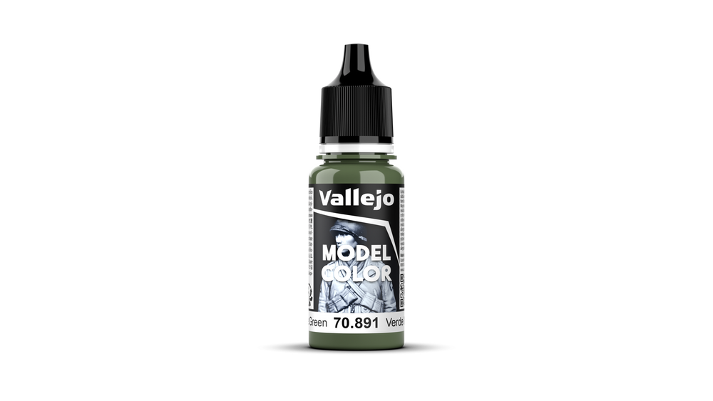 Vallejo Model Color: #086 - Intermediate Green - 18 ml Matt Acrylic Paint