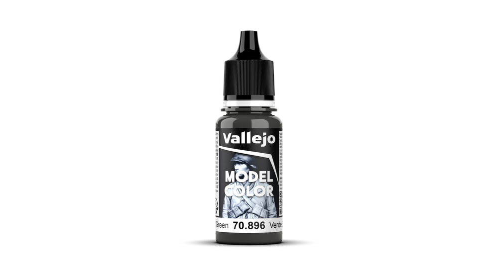 Vallejo Model Color: #102 - Extra Dark Green - 18 ml Matt Acrylic Paint