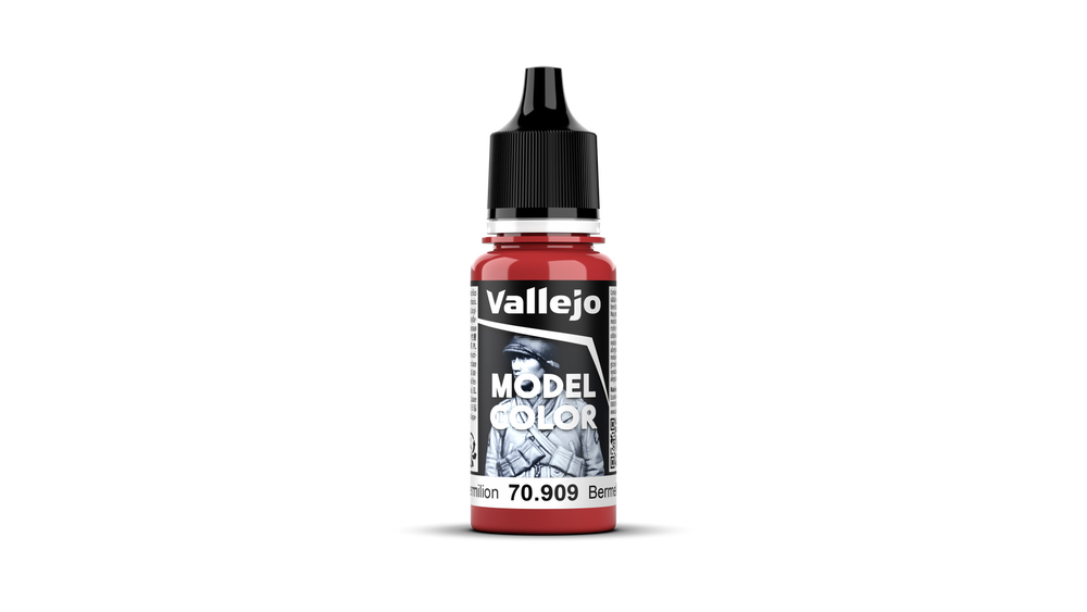 Vallejo Model Color: #032 - Vermilion - 18 ml Matt Acrylic Paint