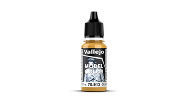 Vallejo Model Color: #157 - Yellow Ochre - 18 ml Matt Acrylic Paint
