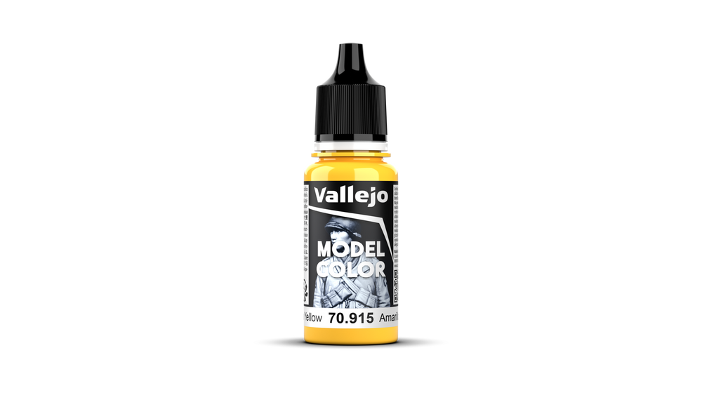 Vallejo Model Color: #026 - Deep Yellow - 18 ml Matt Acrylic Paint