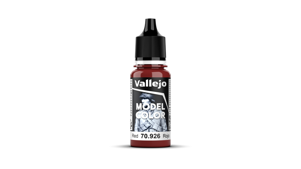 Vallejo Model Color: #034 - Red - 18 ml Matt Acrylic Paint