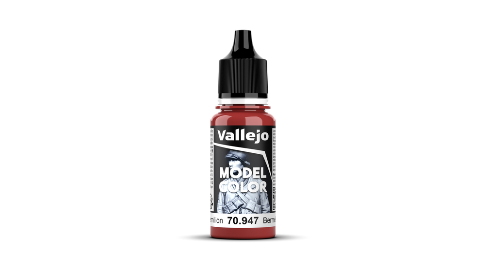 Vallejo Model Color: #038 - Dark Vermilion - 18 ml Matt Acrylic Paint