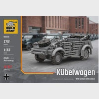 Build Army Horch 901 WWII German Car Model Brick Kit