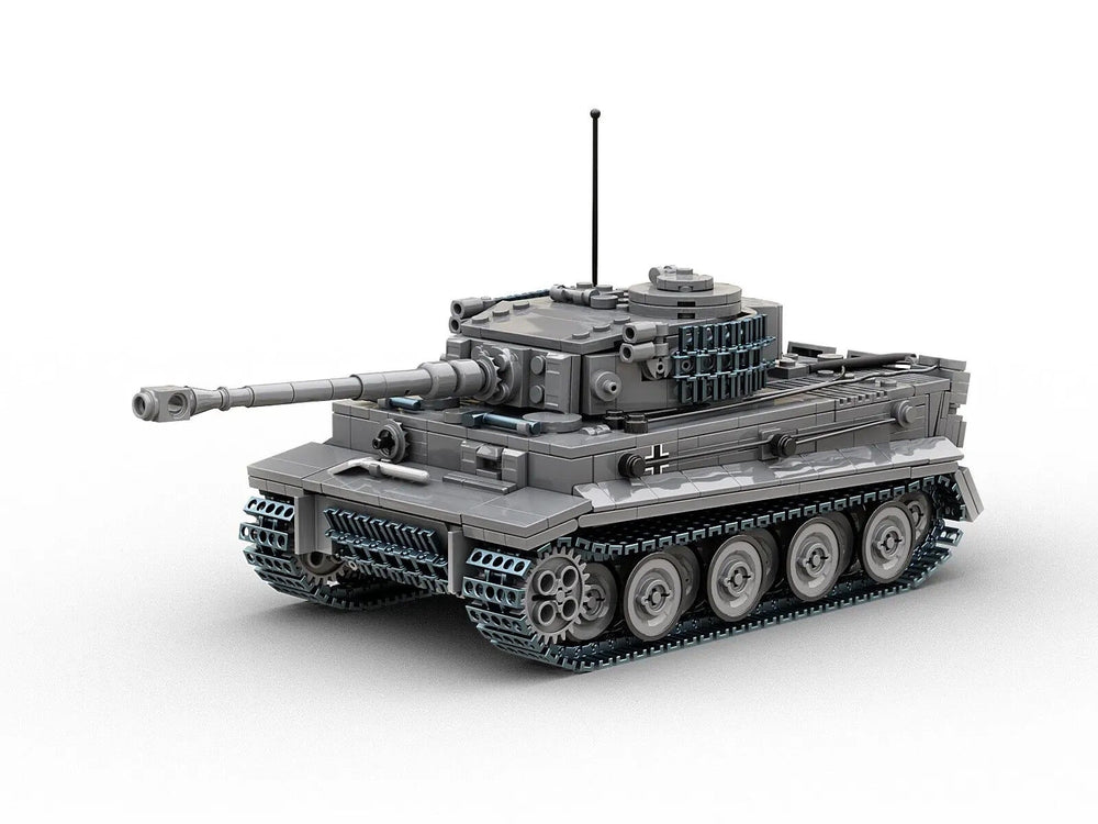 Build Army Tiger I Tank in Grey