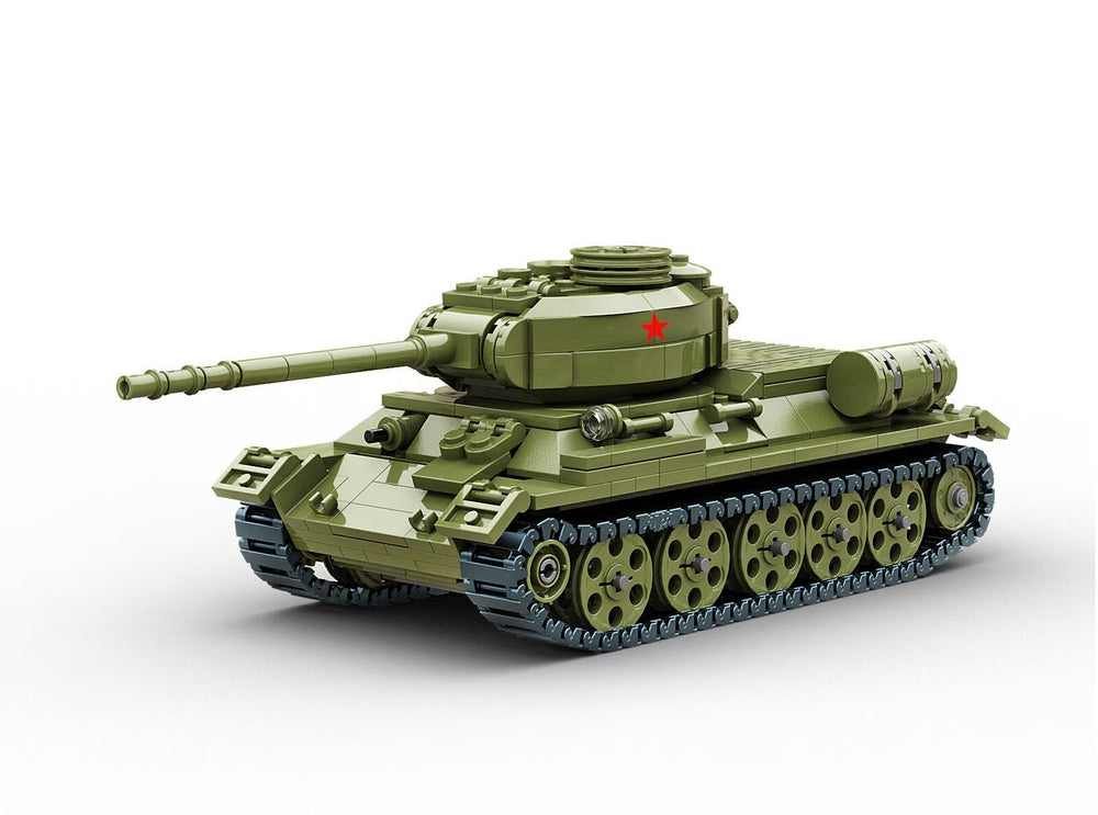 Build Army Soviet T34/85 WWII Soviet Tank Model Brick Kit