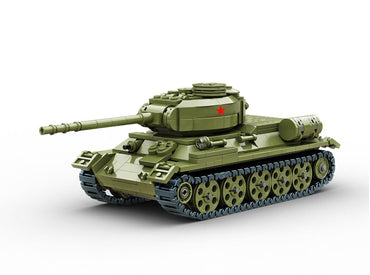 Build Army Soviet T34/85 WWII Soviet Tank Model Brick Kit