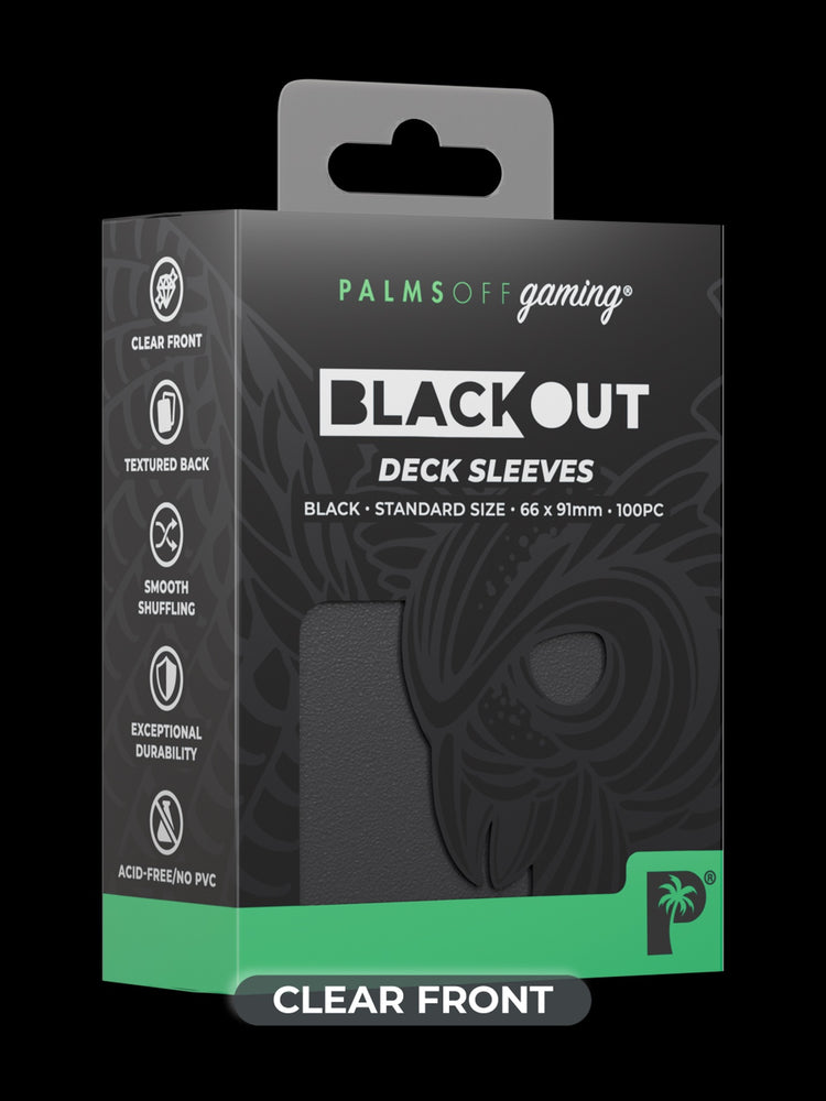 Blackout Deck Sleeves - Standard Size - Black
