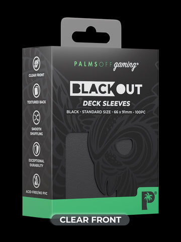 Blackout Deck Sleeves - Standard Size - Black