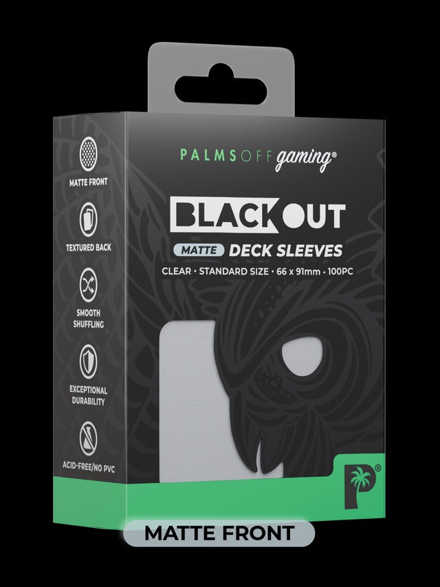 Blackout Deck Sleeves - Standard Size - Clear - Matte