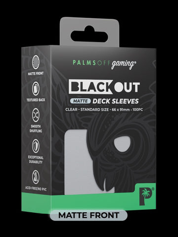 Blackout Deck Sleeves - Standard Size - Clear - Matte