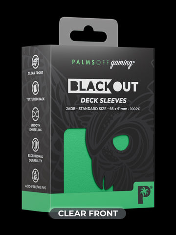 Blackout Deck Sleeves - Standard Size - Jade