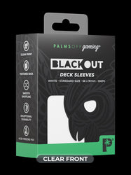 Blackout Deck Sleeves - Standard Size - White
