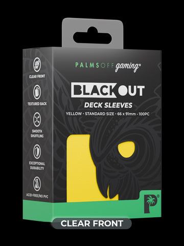 Blackout Deck Sleeves - Standard Size - Yellow