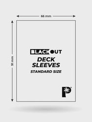 Blackout Deck Sleeves - Standard Size - Navy - Matte