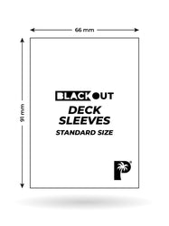 Blackout Deck Sleeves - Standard Size - Yellow