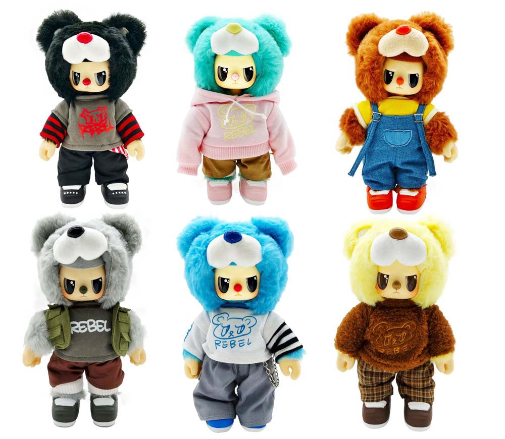 Rebel Bear Mystery Plush Collectible - Moveable Street Series