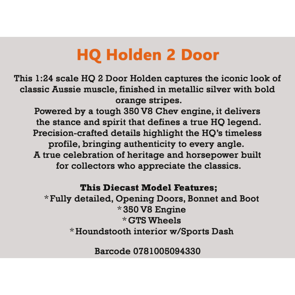 DDA 1/24 Holden HQ 2 Door