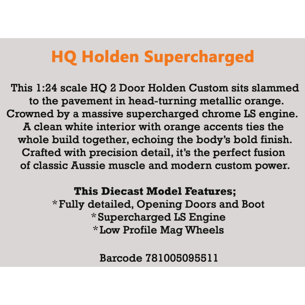 DDA 1/24 Holden HQ 2 Door Supercharged