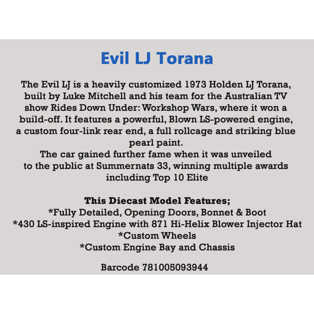 DDA 1:24 Evil LJ Torana