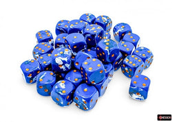 Chessex: Brush Wavebreak/Gold 12mm D6 Dice Block (36 Dice)