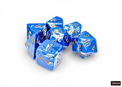Chessex: Brush Polyhedral Wavebreak/Gold 7-Die Set