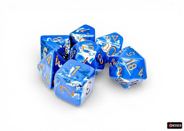 Chessex: Brush Polyhedral Wavebreak/Gold 7-Die Set