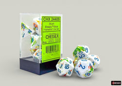 Chessex: Brush Polyhedral Breezy/Blue 7-Die Set
