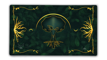 Token Forge Stitched Edge Mana Playmat - Green