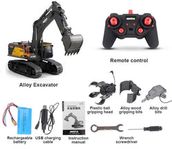 Huina 1/14 RC Excavator (Grey)