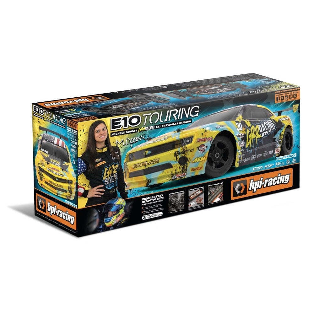 HPI E10 Michele Abbate TA2 Camaro 1/10 4WD Electric RC Car