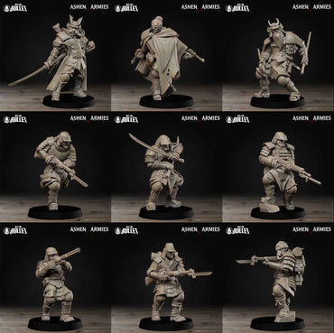 Pluto Minis Ashen Armies - Holy Shogunate Set A