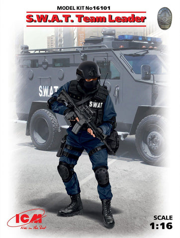 ICM 1/16 S.W.A.T. Team Leader Plastic Model Kit