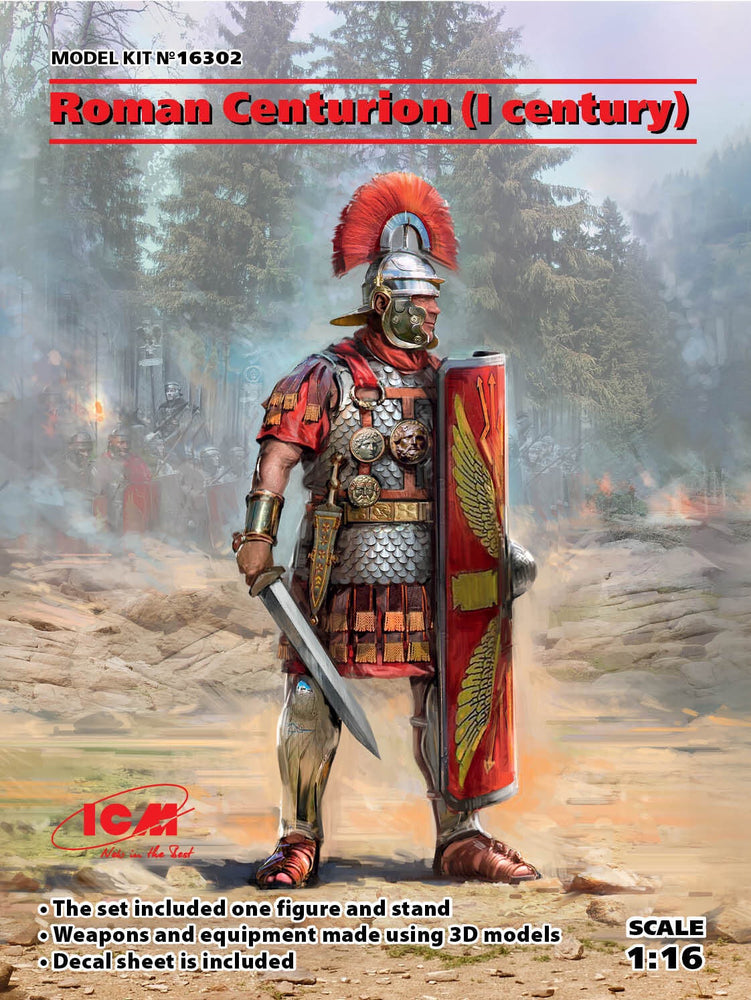 ICM 1/16 Roman Centurion (I century) Plastic Model Kit