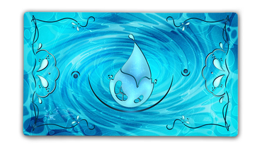 Token Forge Stitched Edge Mana Playmat - Blue