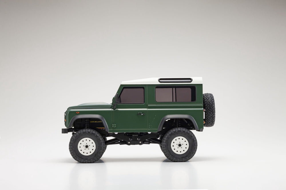 Kyosho 1/24 MINI-Z 4x4 MX-01 Readyset Land Rover Defender Coniston Green