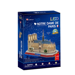 CubicFun - LED Notre Dame de Paris 3D Puzzle - 149pc