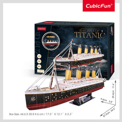 CubicFun - LED Titanic 3D Puzzle - 266pc