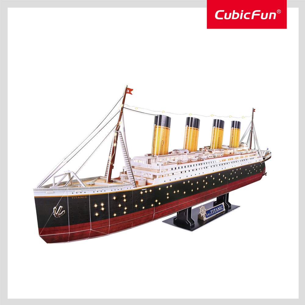 CubicFun - LED Titanic 3D Puzzle - 266pc