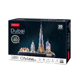CubicFun - LED CityLine Dubai 3D Puzzle - 182pc
