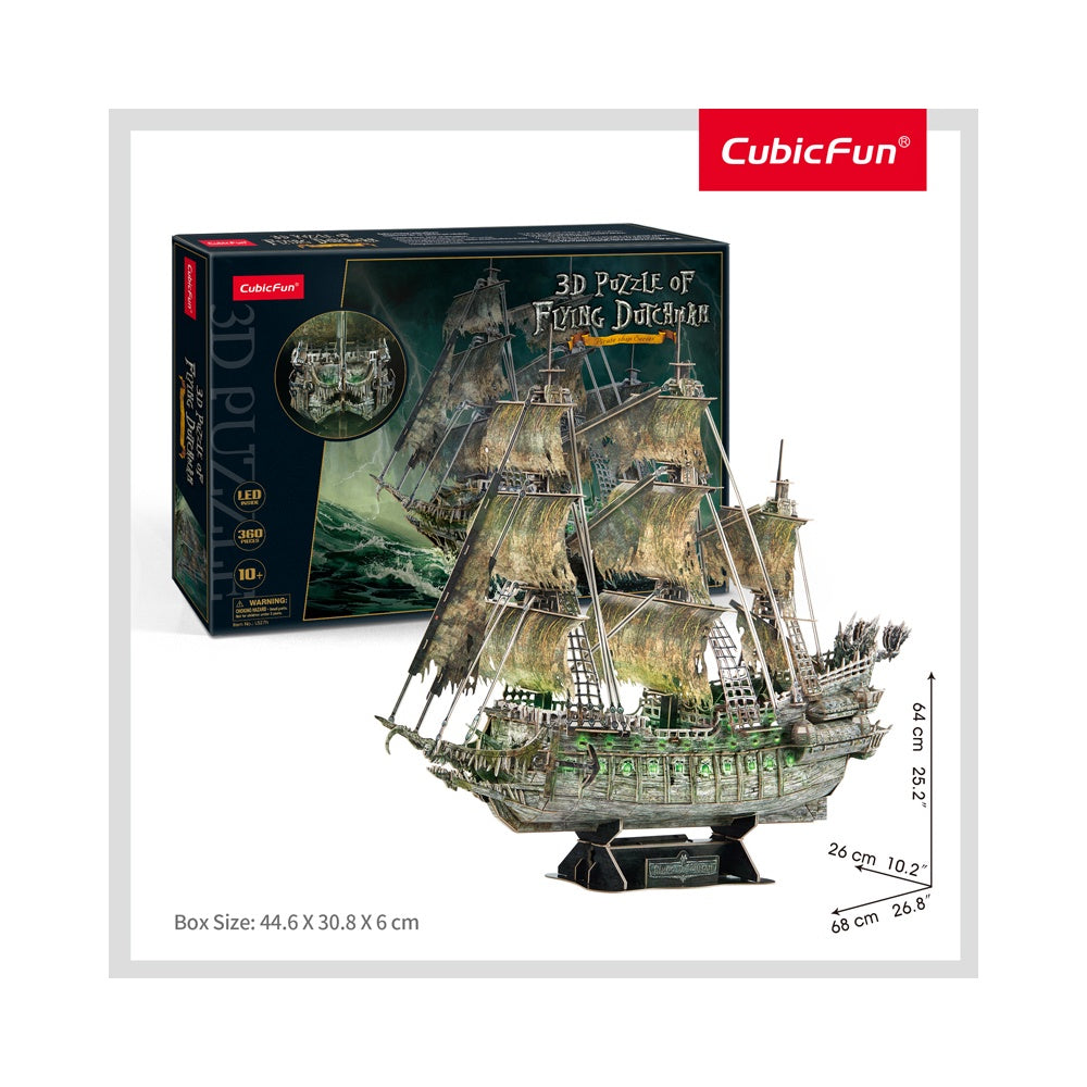 CubicFun - LED Flying Dutchman 3D Puzzle - 360pc